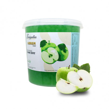 Perles de fruit Pomme verte Bubble tea - Sinigalia (Pot 3,4kg)