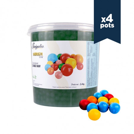 Perles de fruit - Bubble Gum - 3,4kg x 4 - Bubble tea - Sinigalia